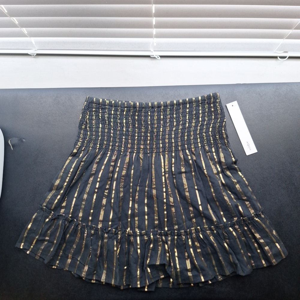 Aqua Girls Black Gold Size XL Tutu Dress